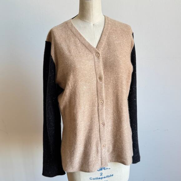 Vintage BRUNELLO CUCINELLI Tri-Color Cashmere Cardigan - Picture 2 of 7